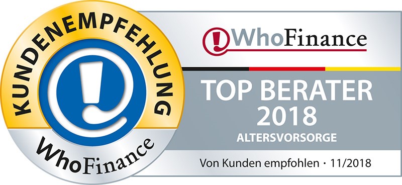 Top 2018 Auszeichnung Top Berater für Altersvorosrge Philipp Flade
